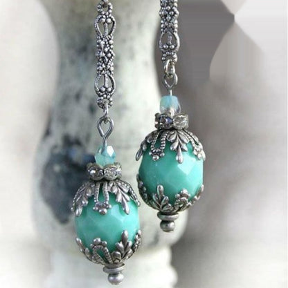 Retro Wrapped Turquoise Earrings For Women