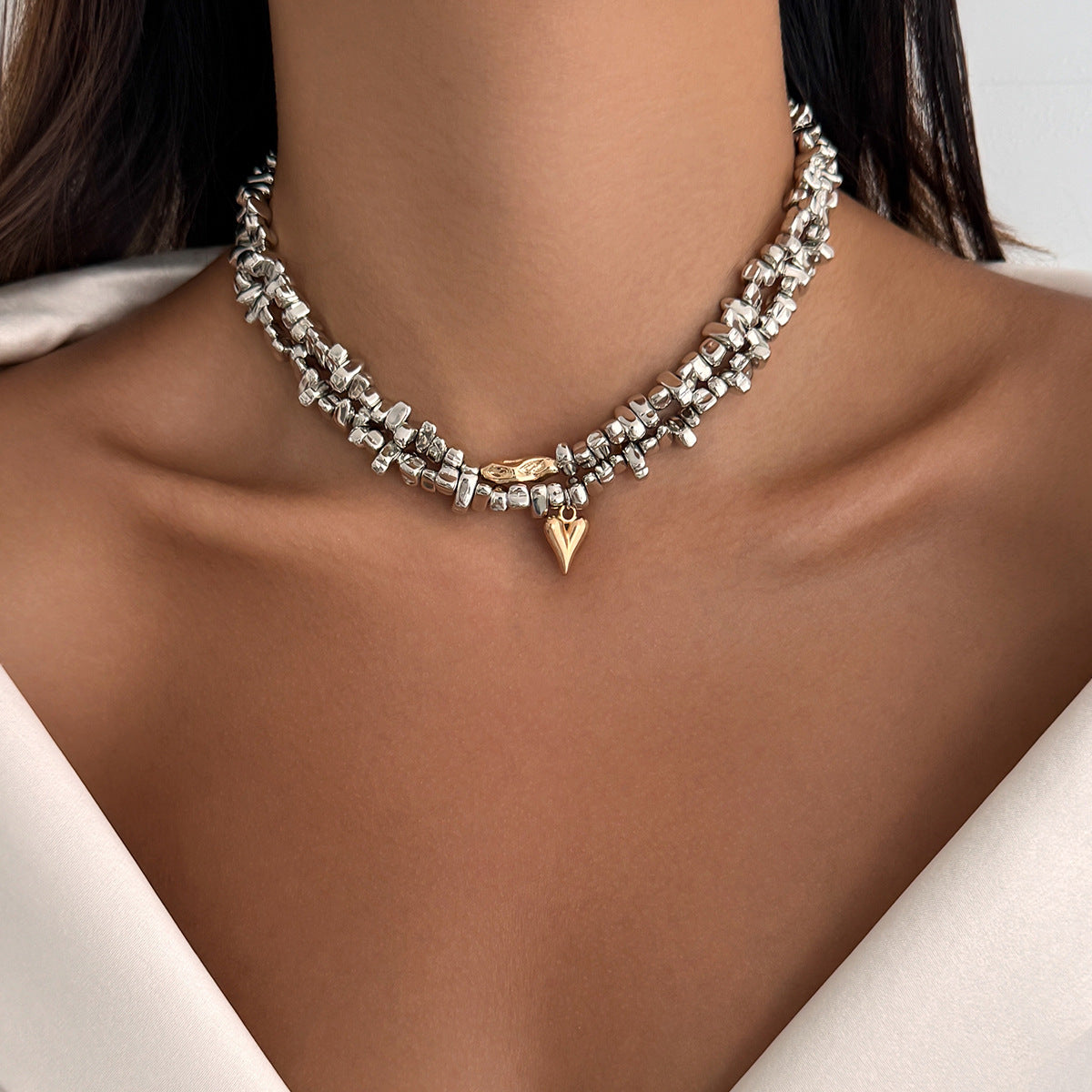 Irregular Personality CCB Bead Collarbone Chain