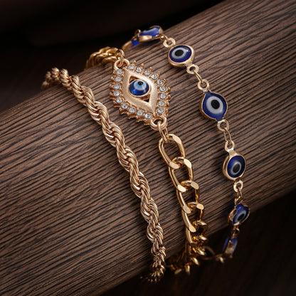 Devil's Eye Style Women's Bracelet Set