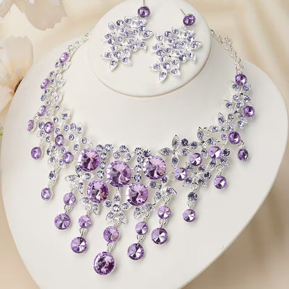 Bride Jewelry, Women's Wedding Dress, Wedding Accessories, Baroque Style Tassels, Rhinestones, Necklaces, Earrings, Wedding Sets, Stage Performances, Necklaces
