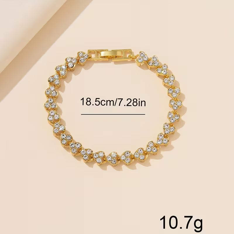 6pcs Set of Elegant Gold-Tone Round Alloy Quartz Watches for Women, a Classic And Versatile Choice