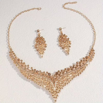 3pcs Elegant Jewelry Set, Suitable for Banquet, Party, Gift, Wedding, Valentine's Day, Fashionable Gift for Girlfriend and Wife