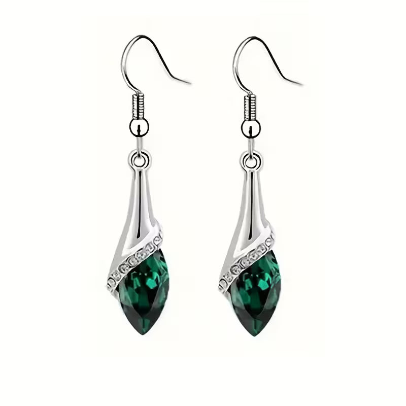 Elegant Bohemian Style Hollow Eye Sparkling Earrings, Alloy with Rhinestone Accents, Stainless Steel Posts, Perfect for Daily Wear, All Seasons, Everyday Earrings | Bohemian Style Earrings | Sparkling Accents