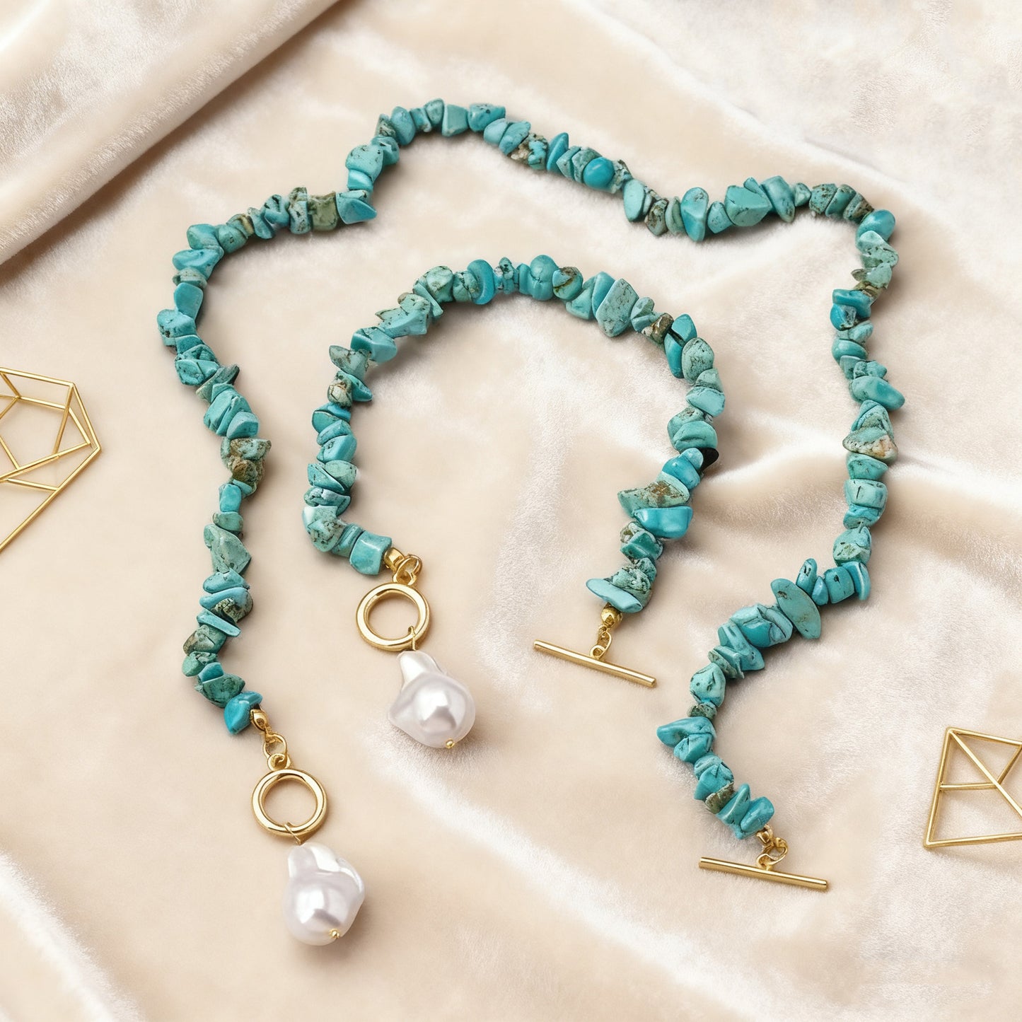 Sleek And Stylish Necklace And Bracelet Set