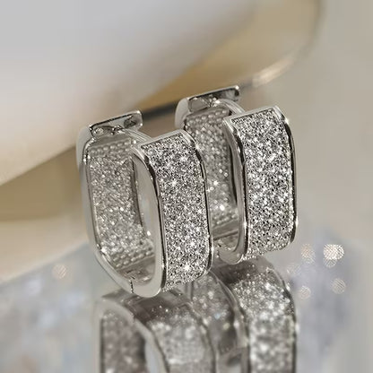 Stylish CZ Hoop Earrings for Women - Easy And Versatile Jewelry for
