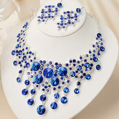 Bride Jewelry, Women's Wedding Dress, Wedding Accessories, Baroque Style Tassels, Rhinestones, Necklaces, Earrings, Wedding Sets, Stage Performances, Necklaces