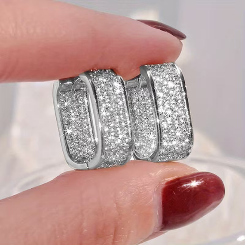 Stylish CZ Hoop Earrings for Women - Easy And Versatile Jewelry for