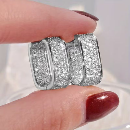 Stylish CZ Hoop Earrings for Women - Easy And Versatile Jewelry for