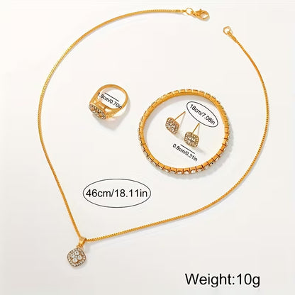 6pcs Exquisite Women'S Quartz Watch And Additions
