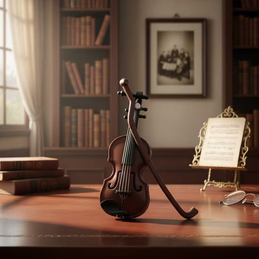 Miniature Violin with Bow - Perfect Mini Musical Instrument for Decoration and Collectors