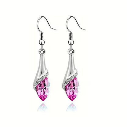 Elegant Bohemian Style Hollow Eye Sparkling Earrings, Alloy with Rhinestone Accents, Stainless Steel Posts, Perfect for Daily Wear, All Seasons, Everyday Earrings | Bohemian Style Earrings | Sparkling Accents
