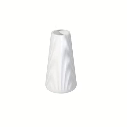 piece set of plastic striped vase combination, 3 sizes (small/medium/large), Scandinavian modern style home table decoration, durable and strong, suitable for placing dried flowers