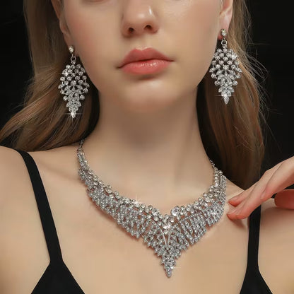 3pcs Elegant Jewelry Set, Suitable for Banquet, Party, Gift, Wedding, Valentine's Day, Fashionable Gift for Girlfriend and Wife