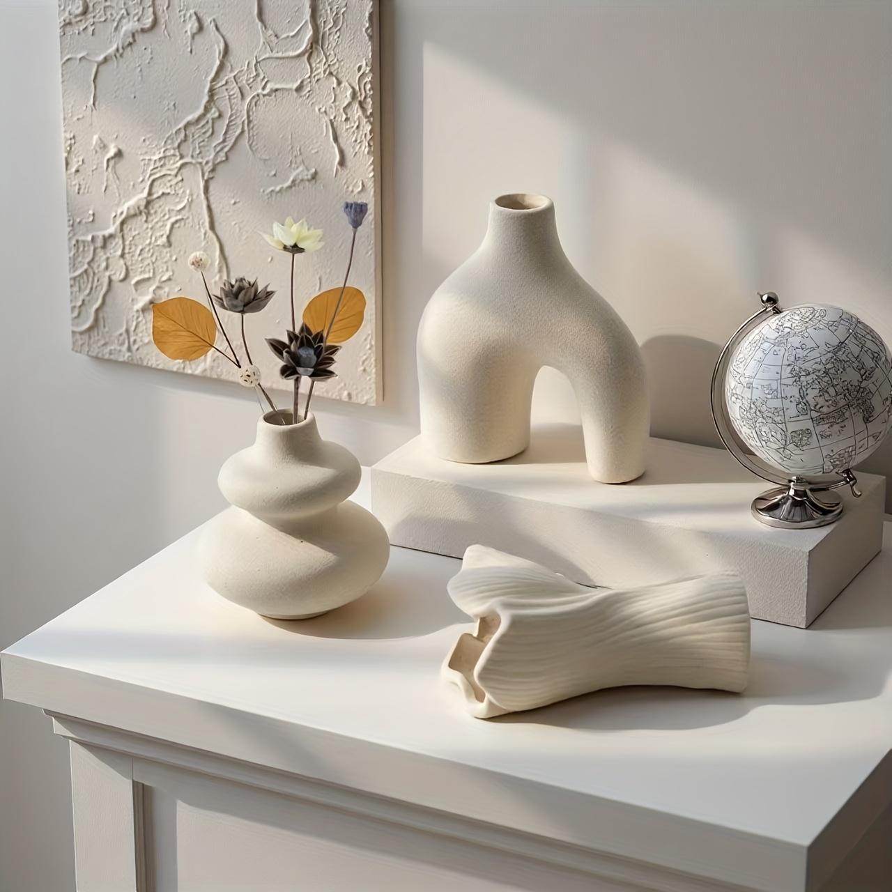 Bohemian Style Creative Simple Small Vase Set, Home Decor Indoor Desktop Ornament, Flower Arrangement Decoration Gift