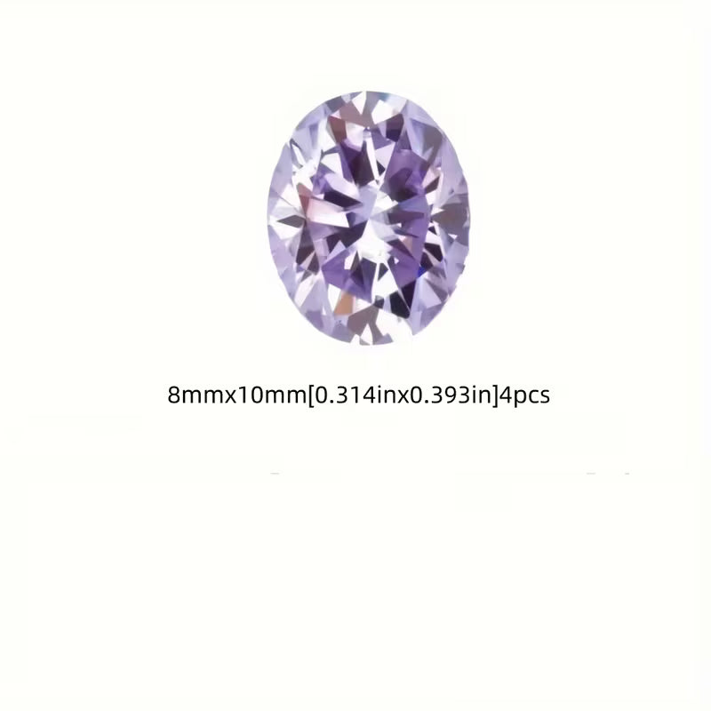 on 8Mmx10Mm Purple Jewelry-Making Style Glass Crystals, Geometric Bead Craft Supplies, Necklace And Earring Additions, Jewelry-Making Art Materials