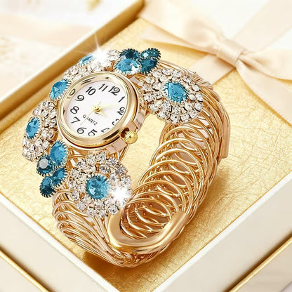 6pcs Women'S Watch Set Fashion Casual Trendy Women'S Quartz Wristwatch and Jewelry Set, Casual Dress, Fashionable Wristwatch, Women'S Wristwatch, Gift for Her