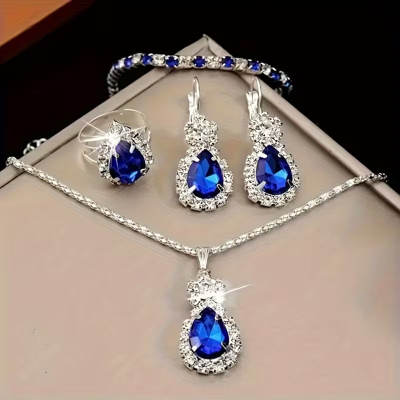 5pcs Women's Jewelry Set - Minimalist Freshwater for Daily Wear & Special Occasions, Year-Round Elegant (Teacher's Day, Graduation Gifts) - No Plating Required, Versatile Necklace & Earrings Suite