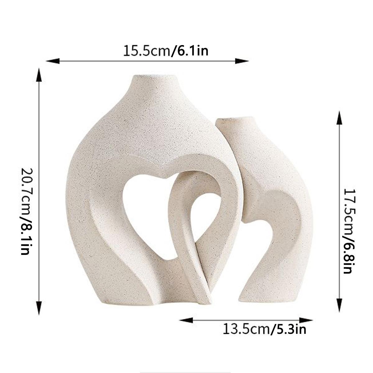 Elegant Geometric Design Flower Vase Set, Ideal Home Decor Accessory, Perfect Desktop Centerpiece, Modern Fashionable Floral Arrangement