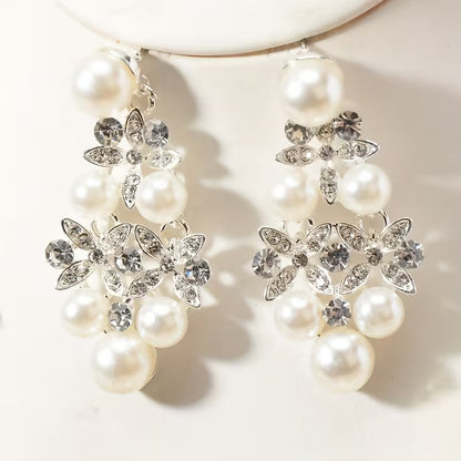 3pcs Wedding Necklace Set with Bridal Jewelry, High-End Bride Necklace and Earrings Two-Piece Wedding Accessory Elegant Jewelry Set