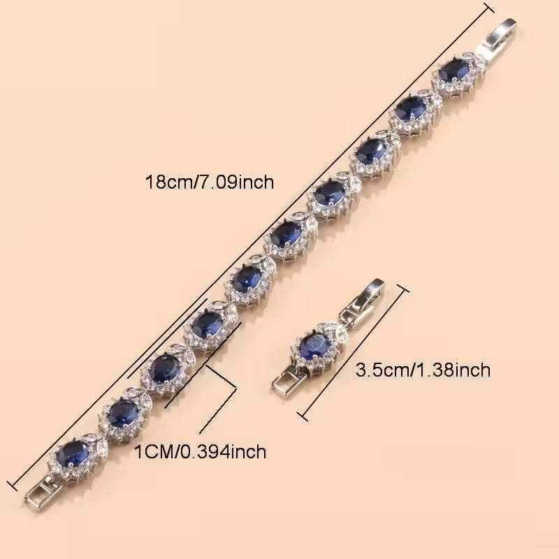 5pcs Luxury Elegant Jewelry Set, 18K Golden Plated Copper, with Synthetic Emerald & Cubic Zirconia, Includes Earrings, Necklace, Pendant, Ring, Bracelet, for Daily & Party Wear, Ideal for Christmas & All Seasons