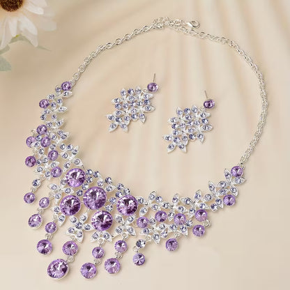Bride Jewelry, Women's Wedding Dress, Wedding Accessories, Baroque Style Tassels, Rhinestones, Necklaces, Earrings, Wedding Sets, Stage Performances, Necklaces