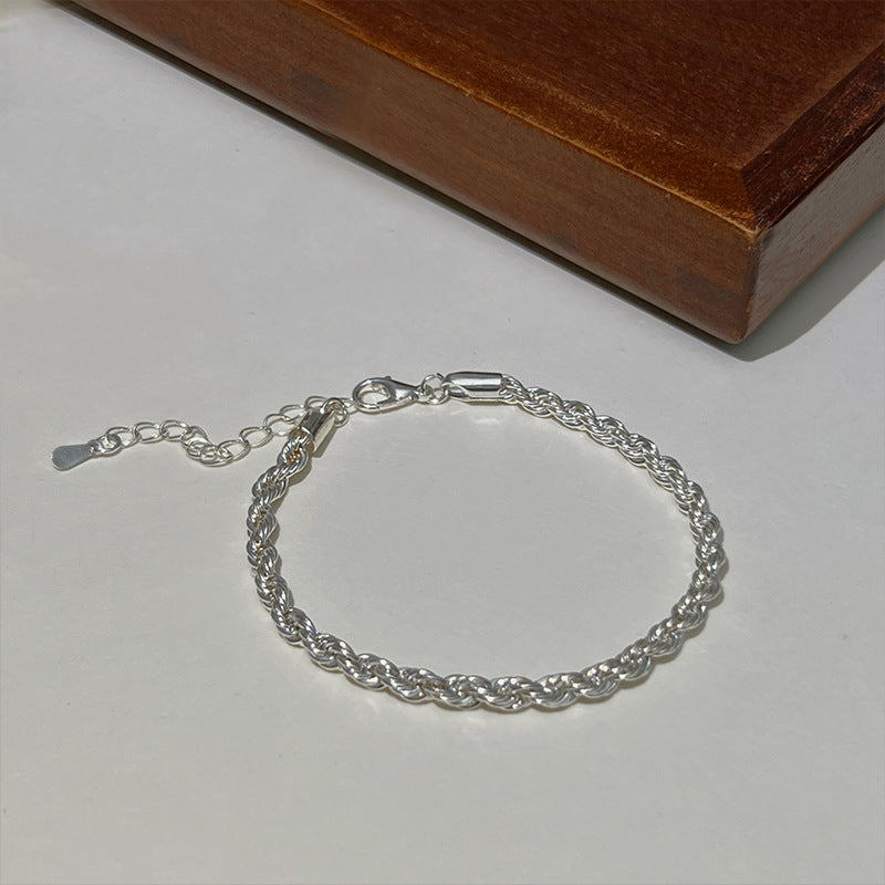 Twisted Fried Dough Twists Bracelet Women's Vintage Versatile In Handwear