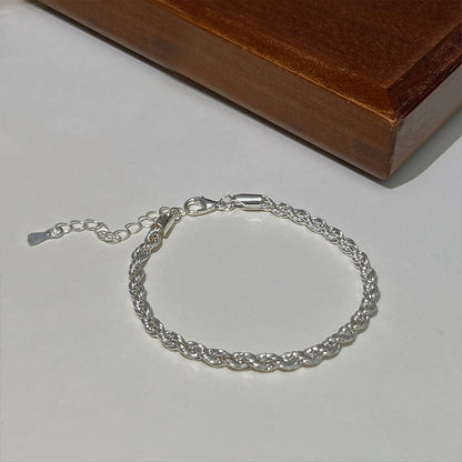 Twisted Fried Dough Twists Bracelet Women's Vintage Versatile In Handwear