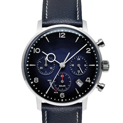 Mens Multifunctional Stylish Business-Ready Waterproof Calendar Watch