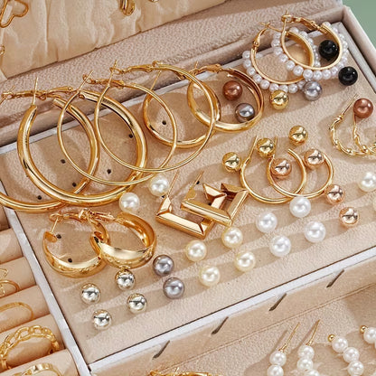 A Set of 86 Fashionable And Elegant Jewelry Pieces for Women, Including Necklaces, Earrings, Rings, And Studs, Perfect for Everyday Wear, Versatile for Holidays, And Trendy Gifts (Without a Box)