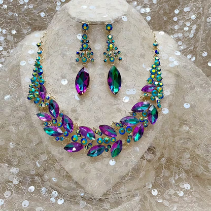 Fashion Necklace Evening Dress Popular Rhinestone Glass Necklace