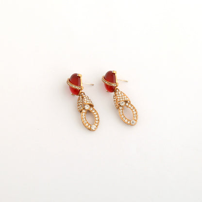 Ladies' Light Luxury High-end Tassel Earring Jewelry Set