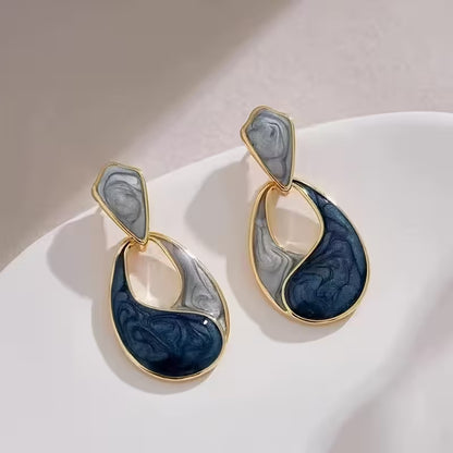 1 Pair of High-end Oil-drop Water Drop Earrings, Trendy Versatile Earrings, Fashion Trend
