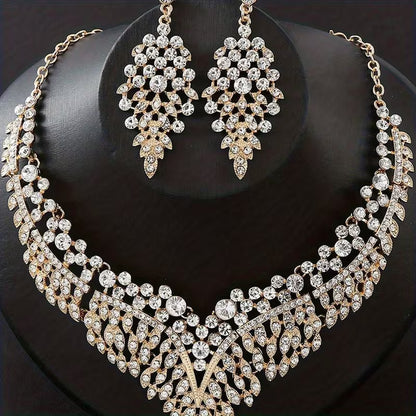 3pcs Elegant Jewelry Set, Suitable for Banquet, Party, Gift, Wedding, Valentine's Day, Fashionable Gift for Girlfriend and Wife