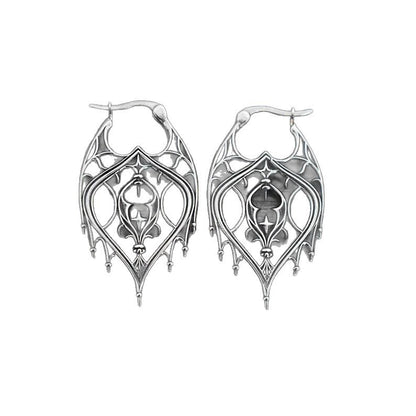 Womens Retro Irregular Hollow-Out Design Earrings