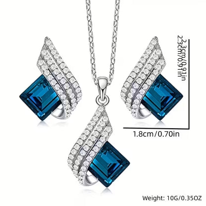 Dazzling Diva Fashion Angel Wings Necklace Jewelry Set Gifts for Ladies
