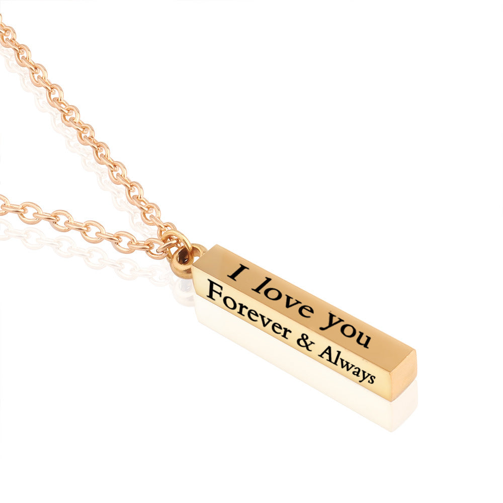 Stainless Steel Wishing Post Couple Accessories Pendant For Men And Women