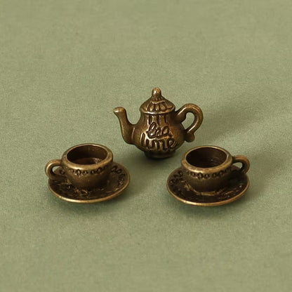 3pcs/set Dollhouse miniature tea cup set tools coffee shop furniture kitchen decoration accessories photography props