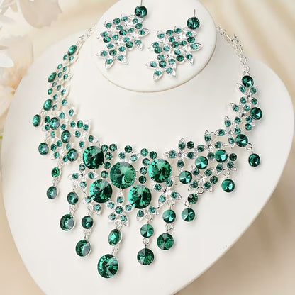 Bride Jewelry, Women's Wedding Dress, Wedding Accessories, Baroque Style Tassels, Rhinestones, Necklaces, Earrings, Wedding Sets, Stage Performances, Necklaces