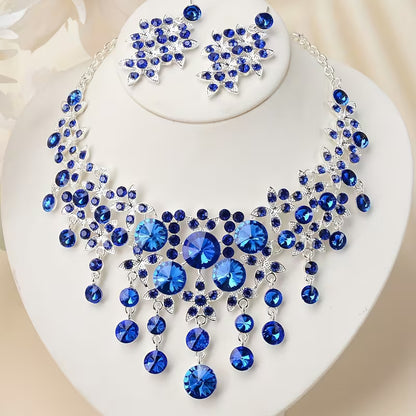 Bride Jewelry, Women's Wedding Dress, Wedding Accessories, Baroque Style Tassels, Rhinestones, Necklaces, Earrings, Wedding Sets, Stage Performances, Necklaces