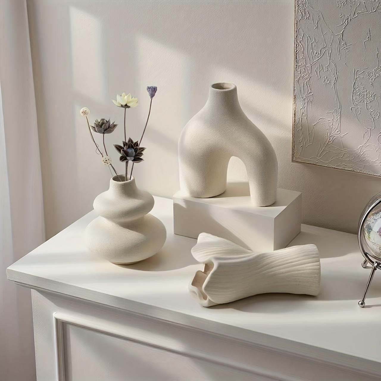 Bohemian Style Creative Simple Small Vase Set, Home Decor Indoor Desktop Ornament, Flower Arrangement Decoration Gift