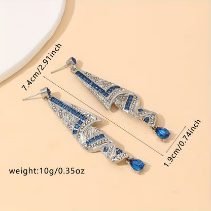 A Pair of Irregular Water Drop-Shaped Earrings, Stylish And Exaggerated Long Earrings for Women, Perfect for Parties And Court-Style Events, a Great Gift for Friends