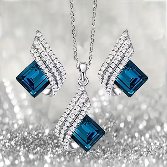 Dazzling Diva Fashion Angel Wings Necklace Jewelry Set Gifts for Ladies