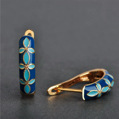 Fashionable Flower-patterned Earrings For Women