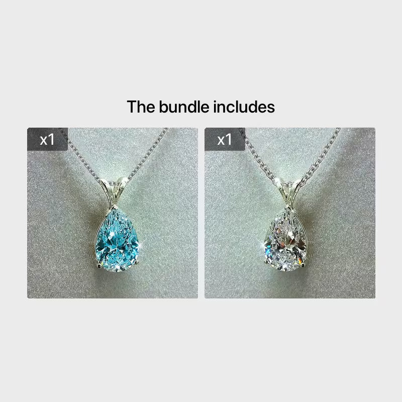 Teardrop-Shaped Zirconia Pendant Necklace for Women, Perfect for Wedding Proposals And Parties