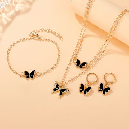 Set of 4 Women'S Stylish Square Jewelry Including a Dazzling Necklace, Ring, And Earrings, Perfect for Valentine'S Day, Weddings, Or Mother'S Day Gifts