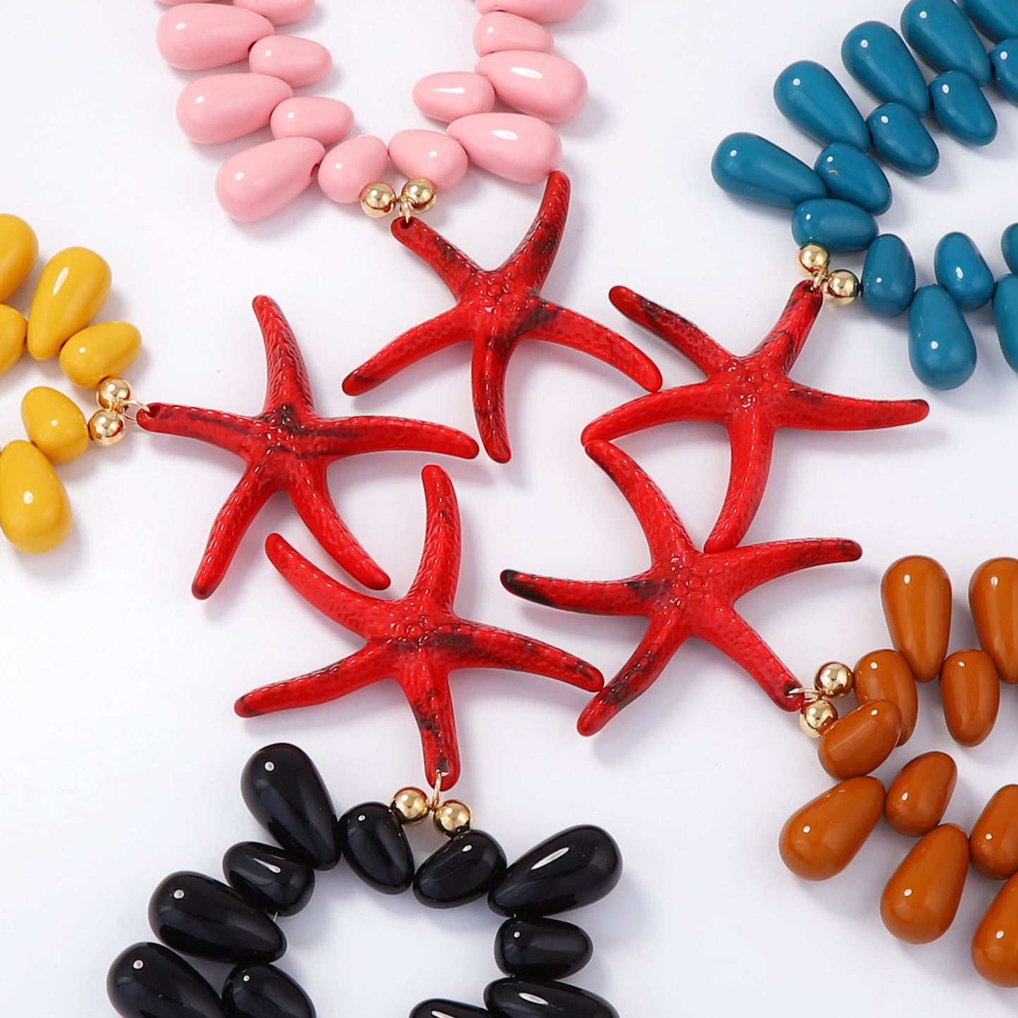 Dramatic Starfish Pendant Necklace For Women