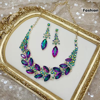 Fashion Necklace Evening Dress Popular Rhinestone Glass Necklace