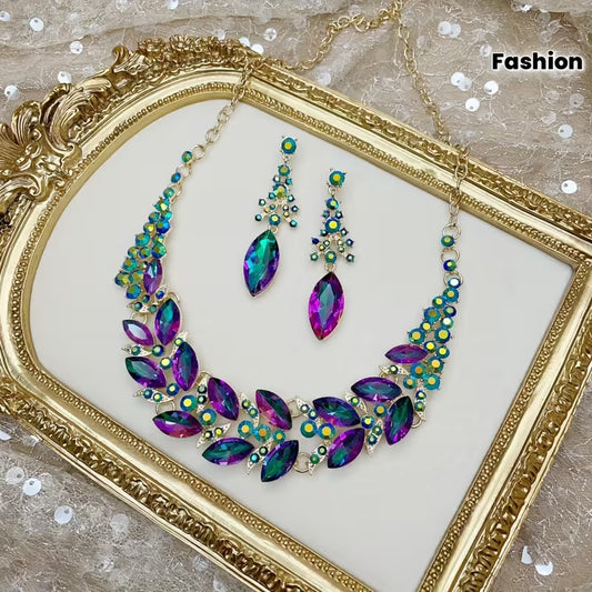 Fashion Necklace Evening Dress Popular Rhinestone Glass Necklace