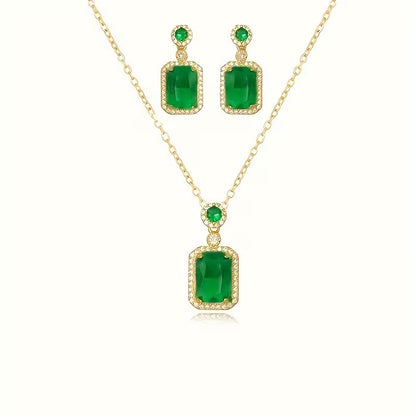 Luxury Fashion Wedding Party 2pcs Jewelry Set Daily Accessories Gift, for Teenager