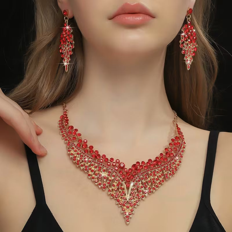 3pcs Elegant Jewelry Set, Suitable for Banquet, Party, Gift, Wedding, Valentine's Day, Fashionable Gift for Girlfriend and Wife
